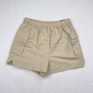 DSG Women's Cargo Woven Athletic Shorts Size Small Sandy Slate High Rise 3"